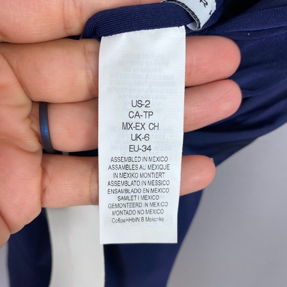 Trina Turk Getaway Solids Twist Bandeau One Piece Swimsuit in Midnight B… - Picture 10 of 13